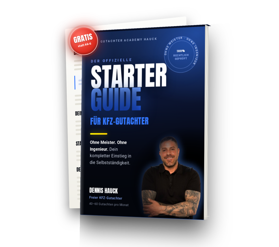 KFZ-Gutachter Starter Guide Buch-Mockup
